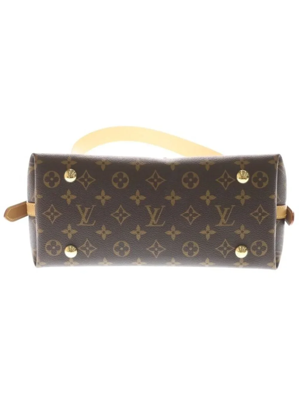 Louis Vuitton Monogram Carryall NM PM Leather Shoulder Bag Brown